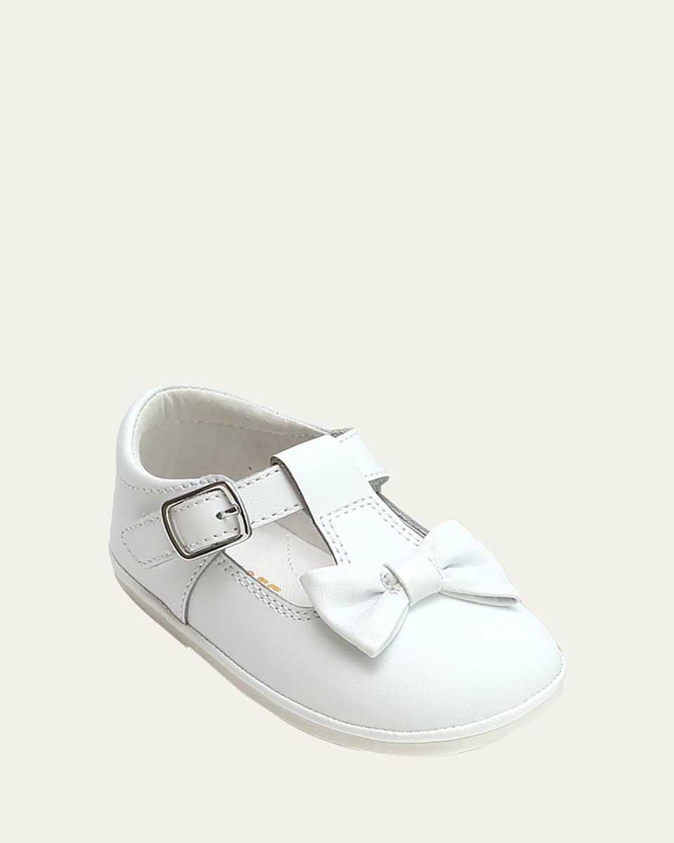 Girl's Minnie Leather Bow Mary Jane, Baby